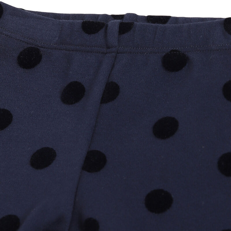 Girls Dark Blue Printed Leggings image number 2